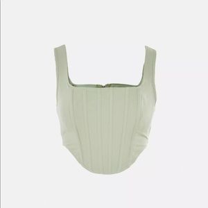 Misguided green corset top